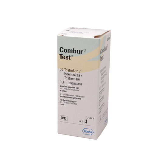 Roche Combur 3 teststrips per 50 stuks