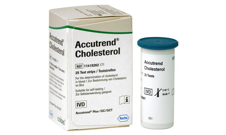 Accutrend cholesterol teststrips 25st.