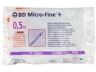 BD insulinespuit microfine 0,5ml met naald 30G 0,30x8mm per 100st.