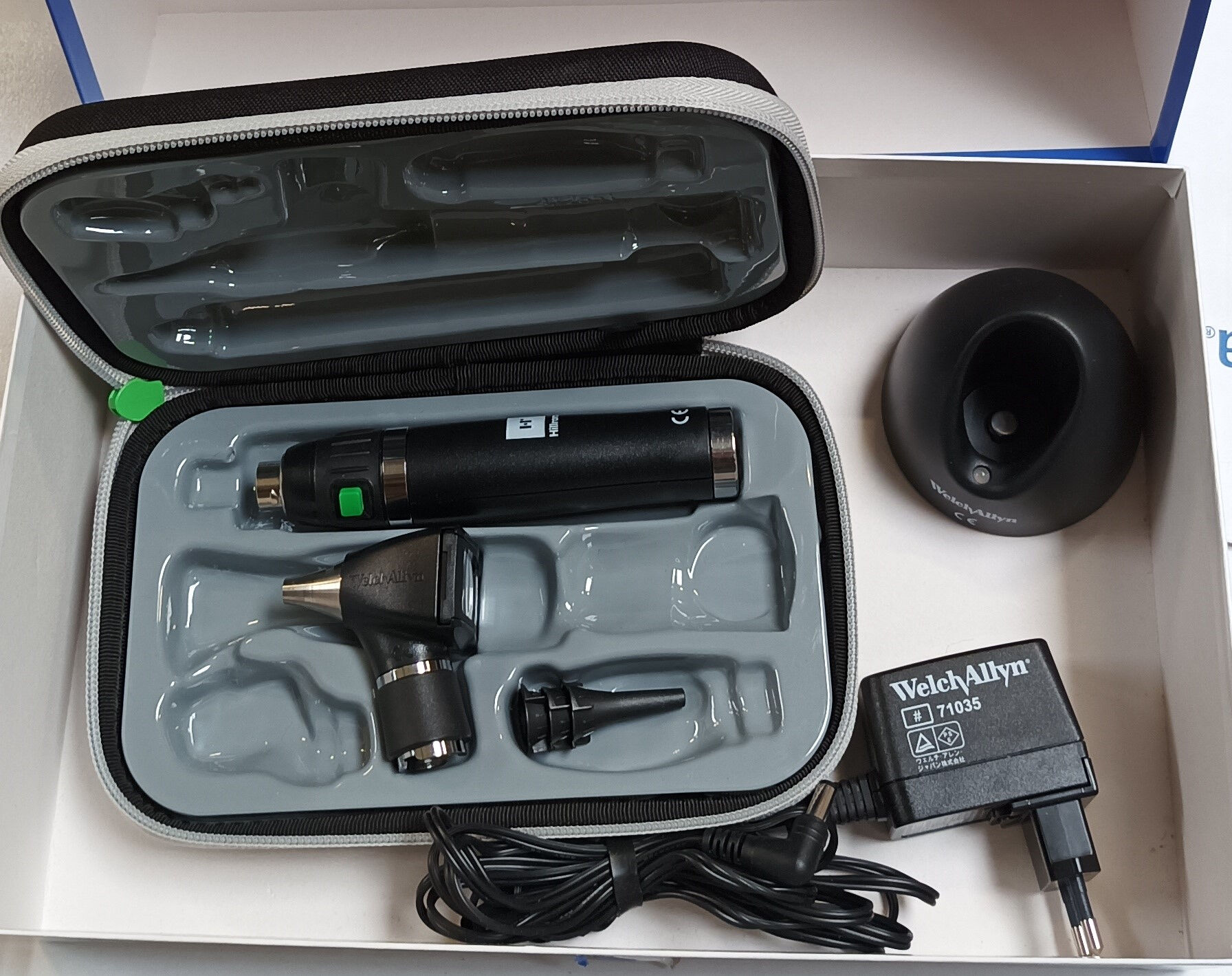 3.5 V Otoscope Set met keelverlichting 20000