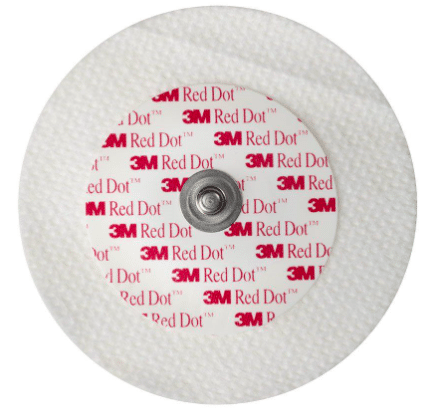 3M Red dot ECG elektroden 2238 rond 6cm drukknoop per 50st. - afbeelding 0