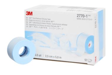 3M Micropore siliconen hechtpleister 2,5cmx5m per 12st.