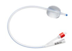 Foley Catheter 100% Silicone, 2-way, CH18/30ml per 5 st - afbeelding 0