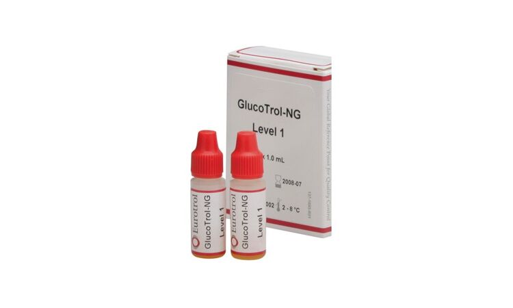 HemoCue GlucoTrol-NG controlevloeistof level 1 per 2 stuks - afbeelding 0