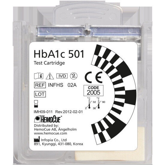 HemoCue HbA1c 501 testcartridges per 10ST - afbeelding 0