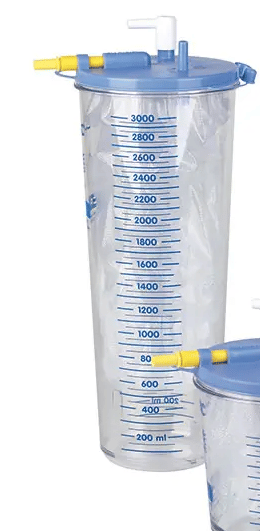 Container herbruikbaar zonder deksel 3 liter voor hospivac 400 per 10 stuks 