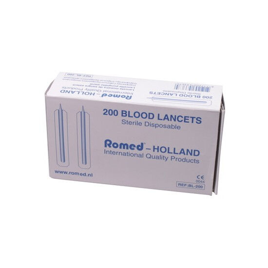 Romed bloedlancetten per 200 stuks