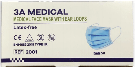 Medische mondmasker van 3A