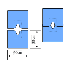 Variabel gatlaken 35x40cm Euroguard per 100st.