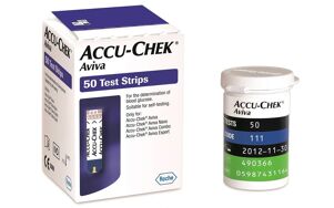Glucosestrips Accu Chek Aviva bloedsuiker teststrips per 50st.