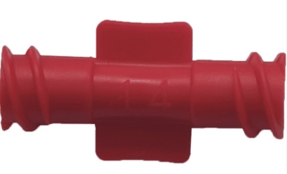 Mixconnector rood voor spuitjes raccord FLL-MLL per 100st