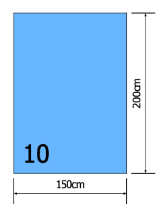 Euroguard 2-laags afdeklaken niet zelfklevend 150x200cm per 40st.