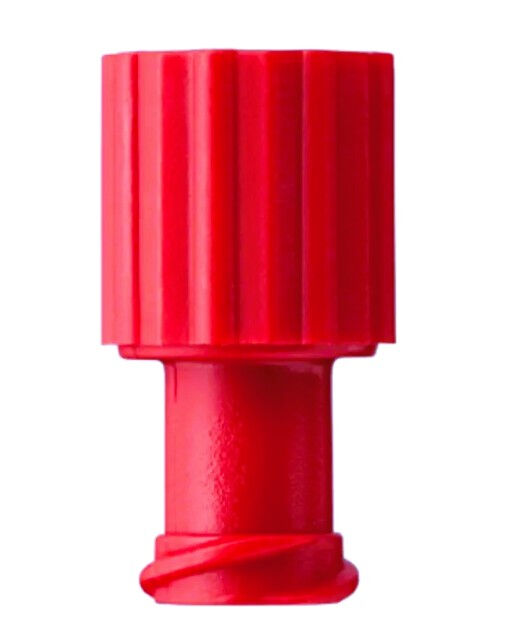 Afsluitdopje voor spuit combistopper per 100st rood