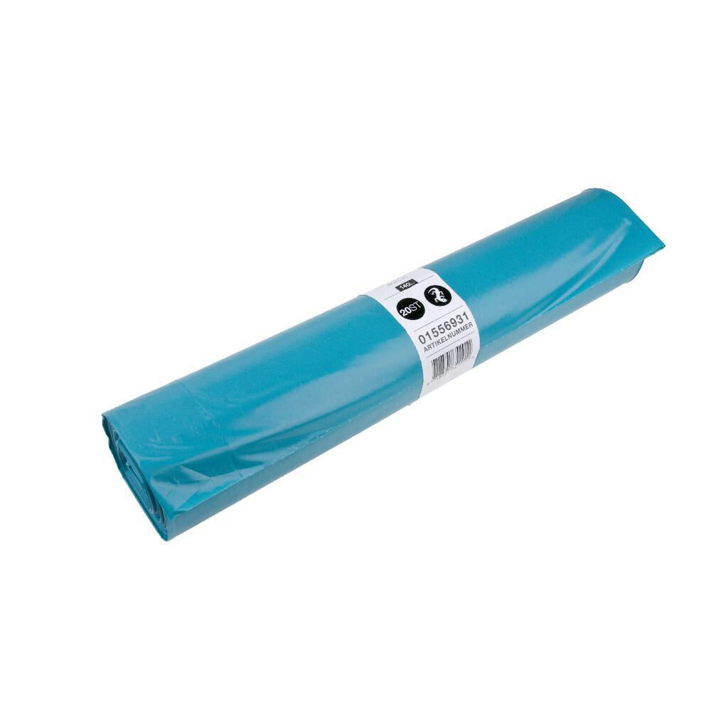 Afvalzak MAX LDPE 80x110 blauw 10 rollen van 20st.