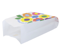 Econorm afvalzakjes papier met bloemenprint 15x9x26cm met sticker per 1000st.