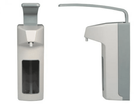 Wanddispenser kunststof 500ml met lekbakje