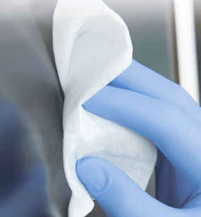 Oppervlakte desinfectie met isopropyl alcohol