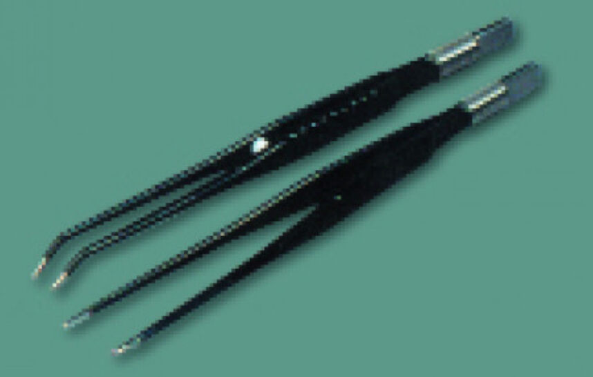 Alsatom pincet binoculaire coagulatie gebogen model 1mm tip
