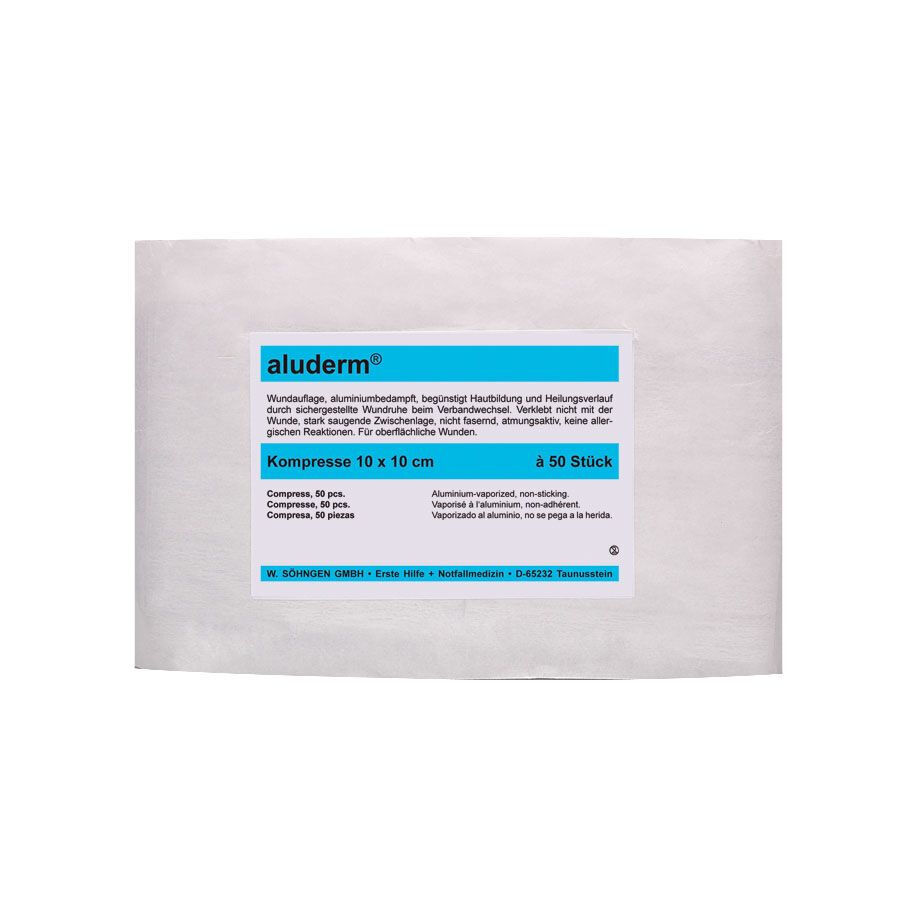 Aluderm NW steriele gaasjes 10x10cm per 50st.