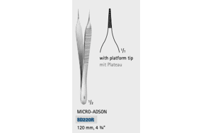 Aesculap anatomisch pincet micro-adson 120mm per stuk