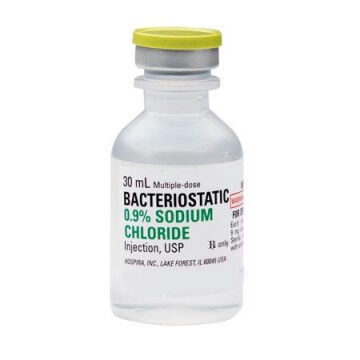Bacteriostatisch water 30ml steriel per stuk. TDNL