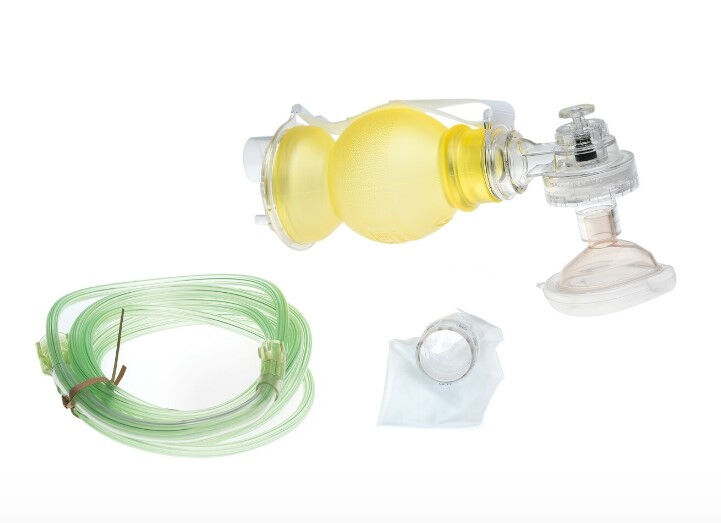 The Bag II disposable beademingsballon zuigeling met masker maat 1