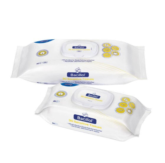 Bacillol 30 Sensitive desinfectie- en reinigingsdoekjes Flowpack