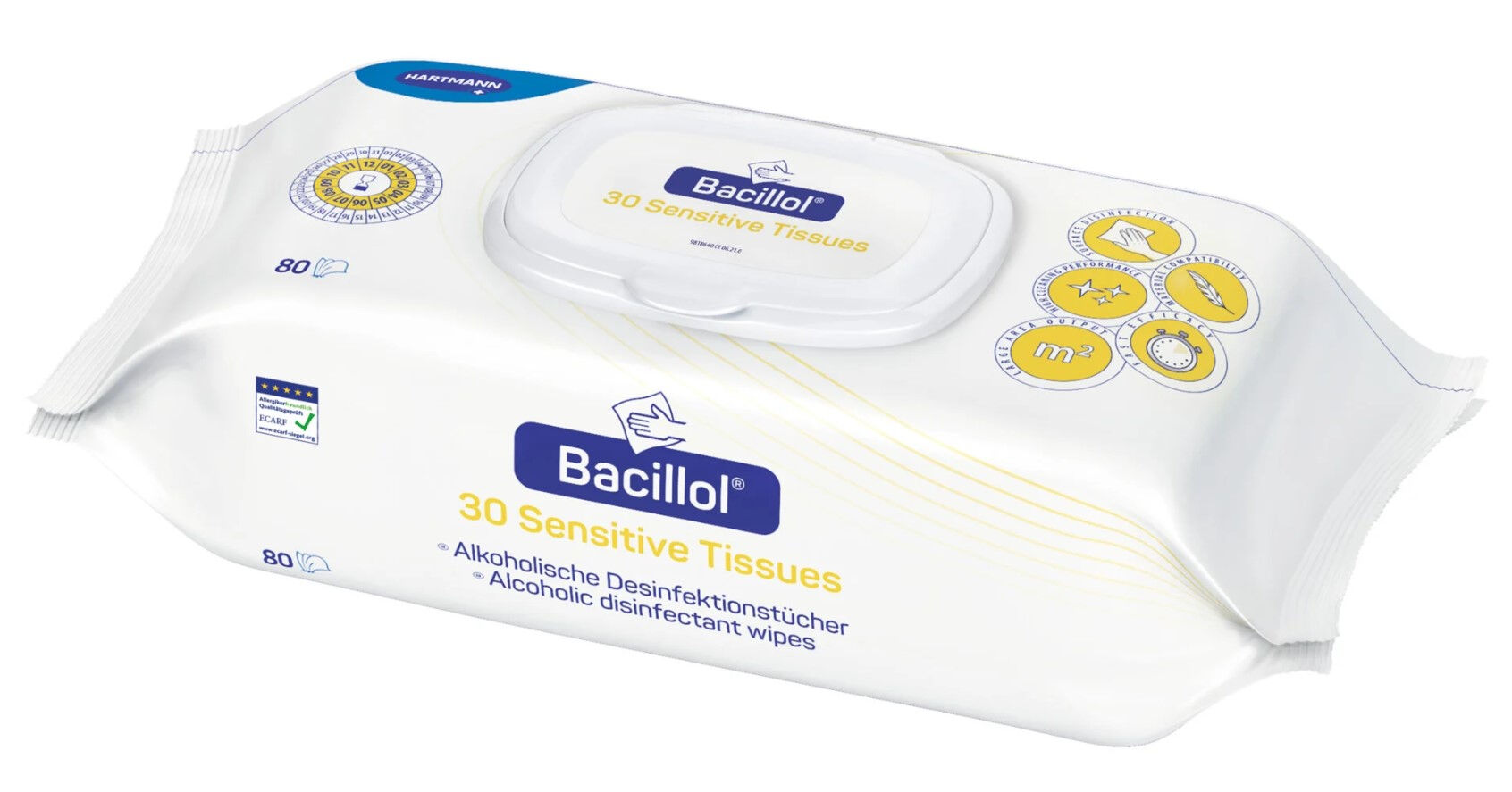 Bacillol 30 Sensitive desinfectie- en reinigingsdoekjes per 80ST