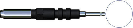 Erbe bandluselektrode voor elektrochirurgie 12mm voor 4mm handvat per stuk