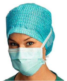 Barrier mondmasker antiwasem type II met knooplinten per 60st - afbeelding 1