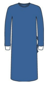 Barrier isolatiejassen maat L blauw 46gr. SMMS PP NW per 50st.  