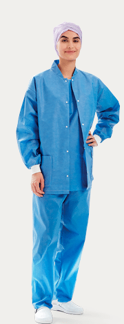 Barrier warm-up jacket lange mouwen XL blauw per 30st