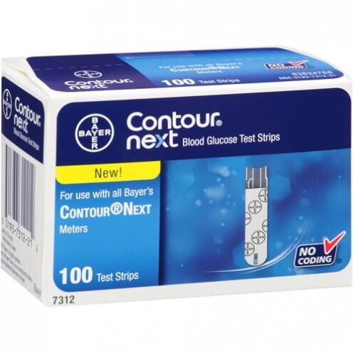 Bayer Contour Next Glucose teststrips per 100st.