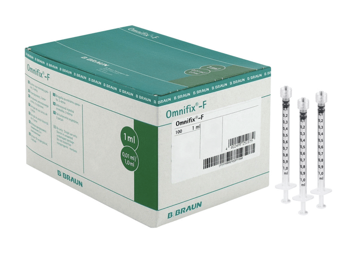 Bbraun Omnifix F solo luerlock 1ml spuit per 100ST
