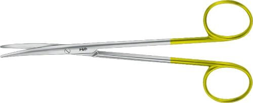 Aesculap Durotip Prepareer Schaar Metzb gebogen 145mm