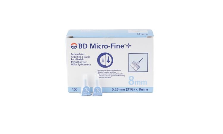 BD Micro-Fine pennaald 31G 0,25x8mm per 100st. - afbeelding 0