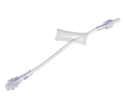 BD Q-syte bionecteur met slang 5cm en schuifklem per 25st. - afbeelding 0