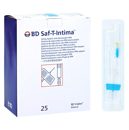 BD Saf-T-Intima vleugelnaald met slang Y connector per 25ST