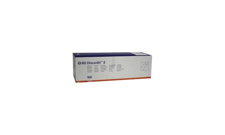 BD Discardit 2 delige injectiespuit per 100st.10ml - afbeelding 0