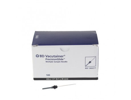 BD Vacutainer PrecisionGlide bloedafname naalden 0.7x45 per 100st. - afbeelding 0