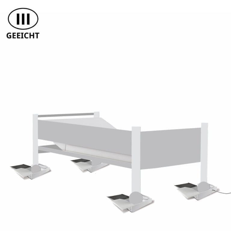 weegschaal voor het wegen van patienten in bed