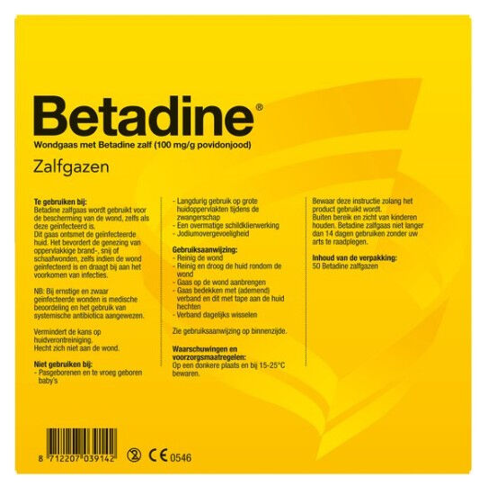 Desinfecterende zalfgazen