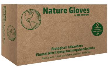 Biodegradeable gloves nitril handschoenen duurzaam groen per 100st.
