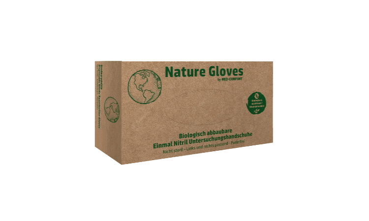 Biodegradeable gloves nitril handschoenen duurzaam groen per 100st.