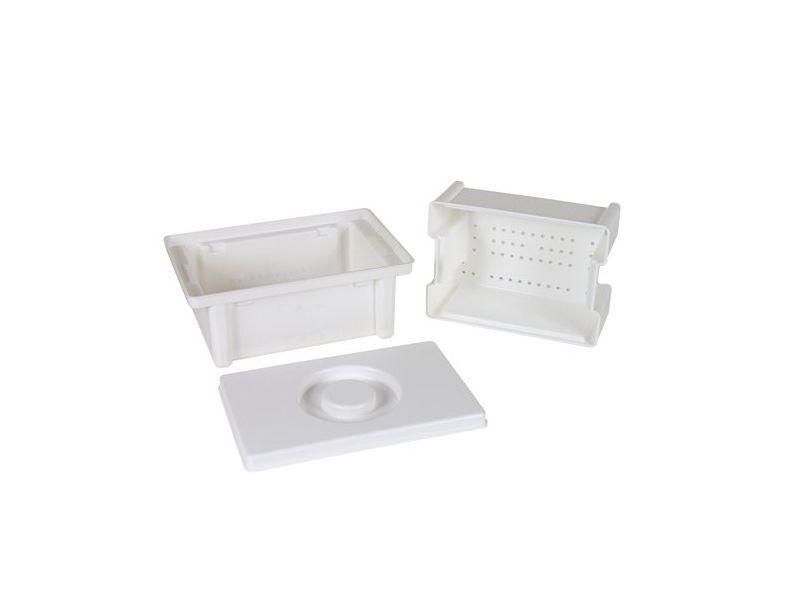 Instrumenten desinfectiebak met zeef 3L 12,5cm hoog x 35,5cm lang x 23,5cm breed - afbeelding 1