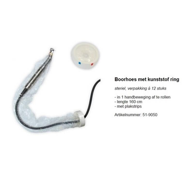 Boorhoes transparant met ring per 12st.