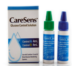 Caresens-N controlevloeistof voor glucosemeters per stuk 4ml control A & B - afbeelding 0