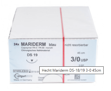 Mariderm blauw 3-0, 45cm, DS19, 24st od