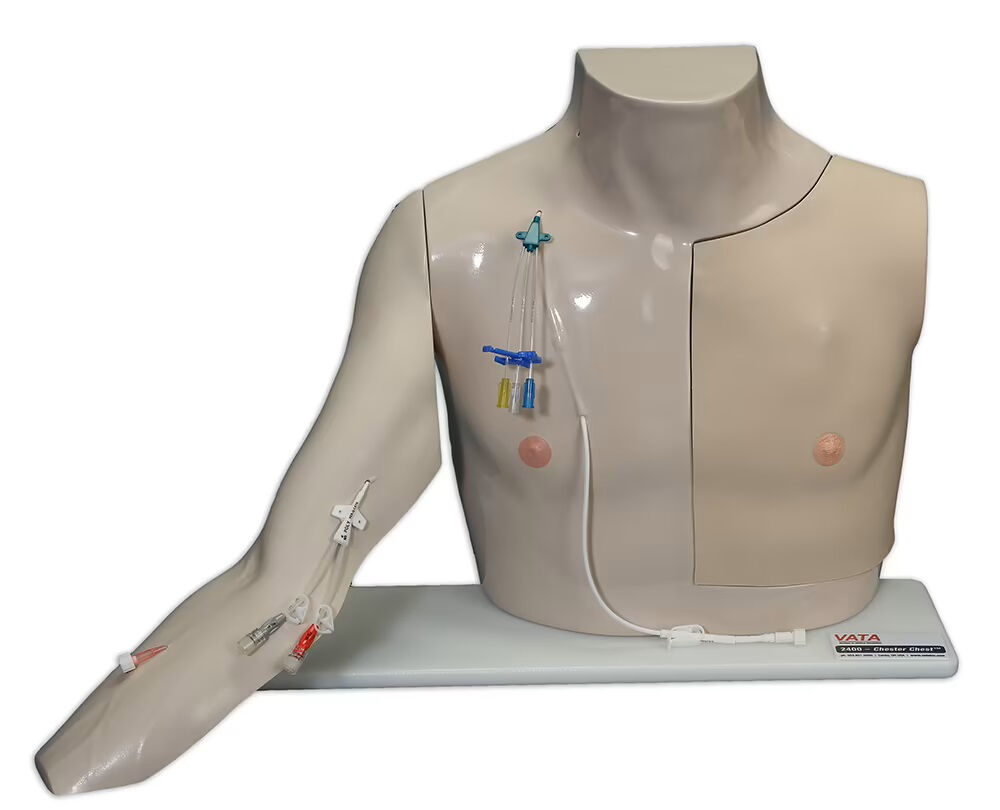 Chesterchest torso en arm voor PICC/CVC en Portacath training per stuk