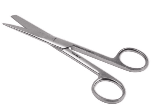 Medipharchem chirurgische schaar 11cm stomp spits per stuk